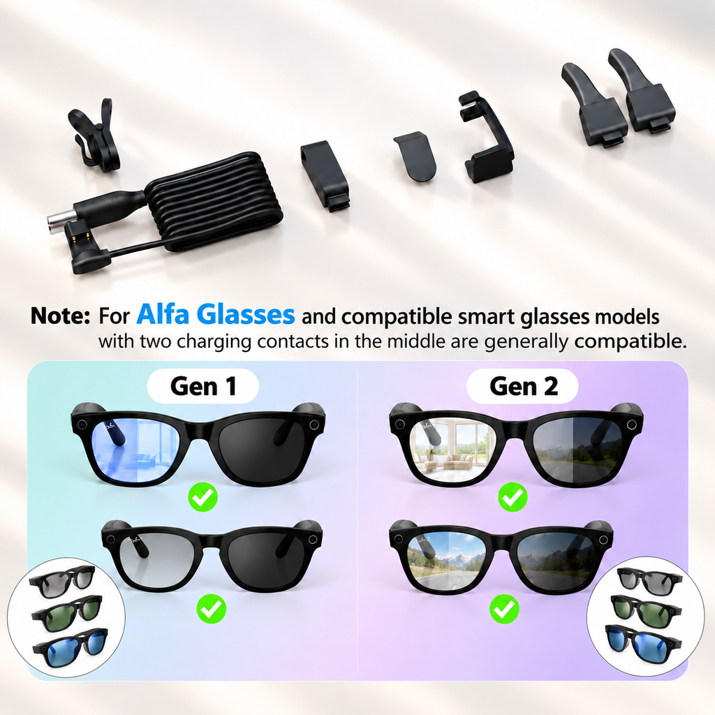 Alfa Buds™ Smart Glasses Power Kit