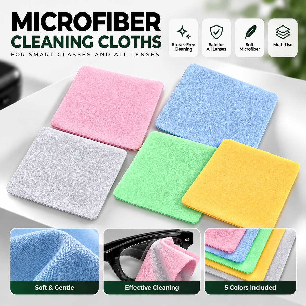 Alfa Buds™ Premium Microfiber Cleaning Cloth
