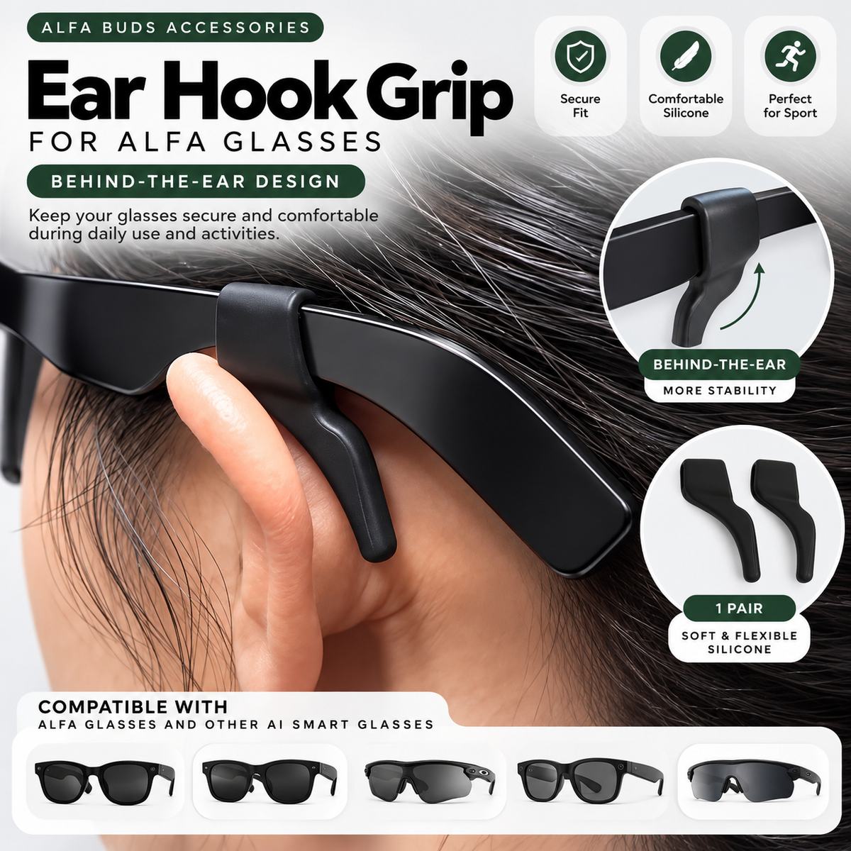Alfa Buds™ SecureFit Ear Hooks
