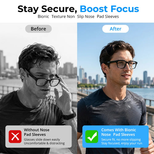 Alfa Buds™ Anti-Slip Silicone Nose Pads for Smart Glasses